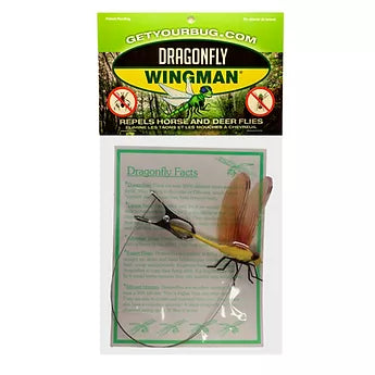 Get Your Bug Dragonfly Wingman Clip-On Deer and Horse Fly Natural Repellent Red & Red