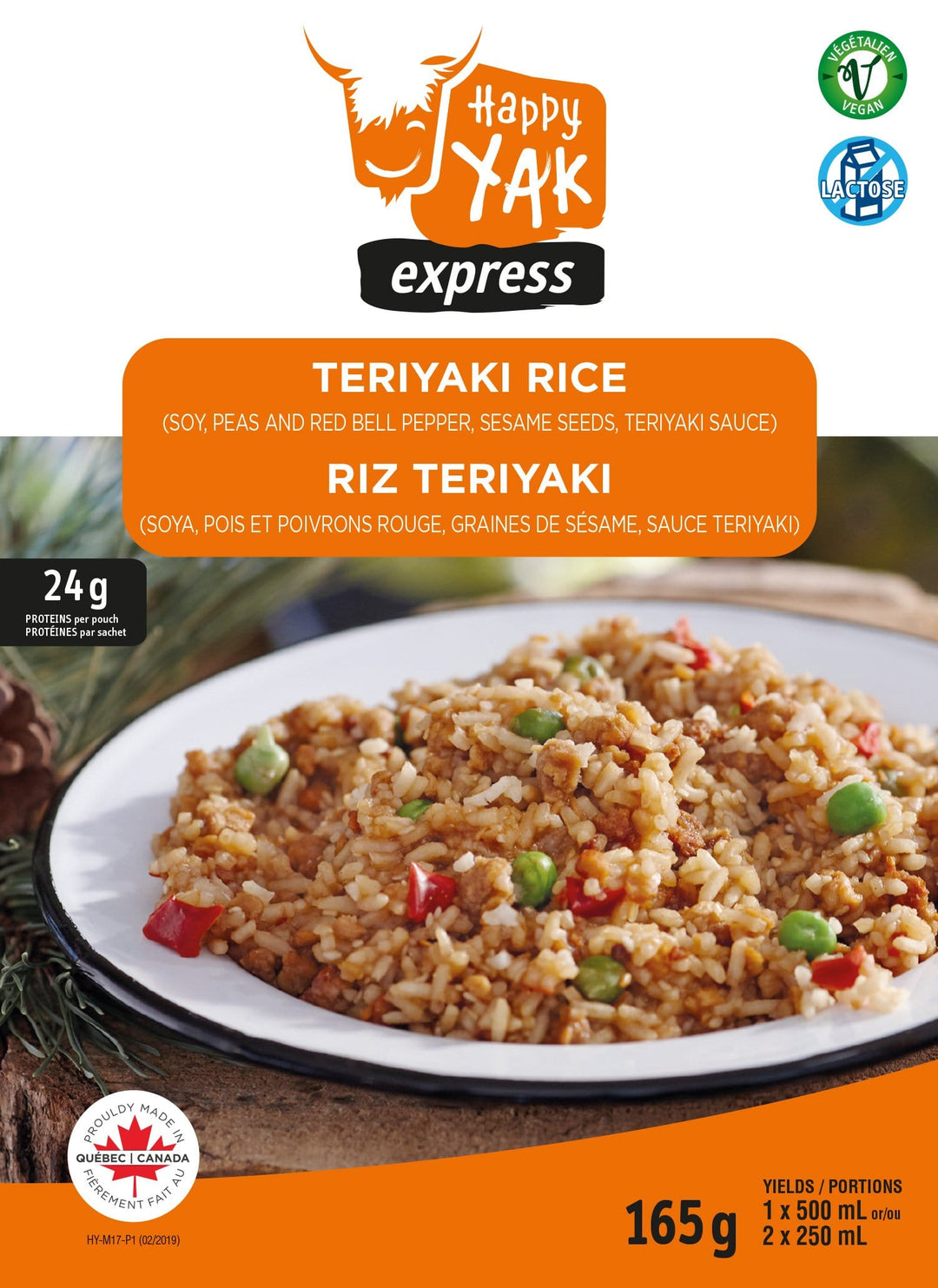 Happy Yak Teriyaki Rice - 1 Serving