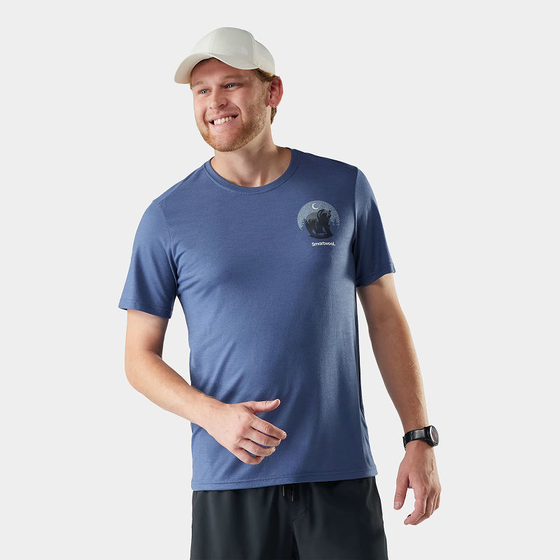 T-shirt à manches courtes et motif Lunar Bear Smartwool pour homme