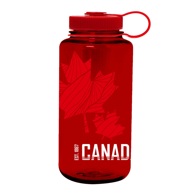 Nalgene 32 oz Wide Mouth Bottle - Canada Print