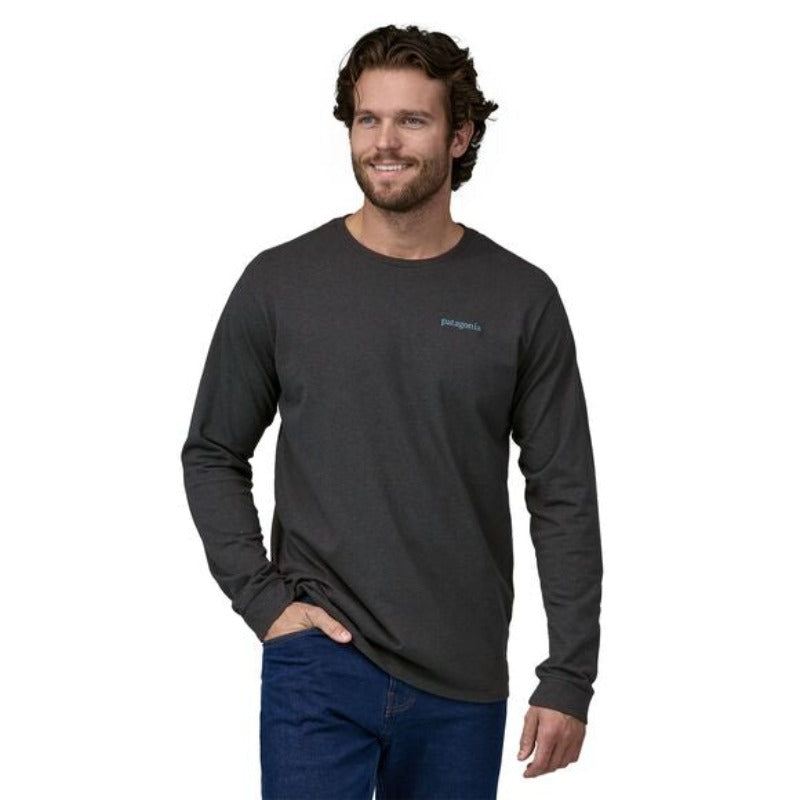Patagonia Long Sleeve Line Logo Ridge Pocket Responsibili-Tee® Men's