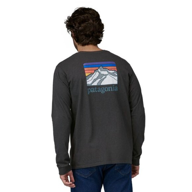 Patagonia Long Sleeve Line Logo Ridge Pocket Responsibili-Tee® Men's