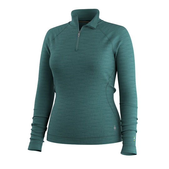 Smartwool Couche de base thermique classique en mérinos pour femme avec fermeture éclair 1/4 en boîte