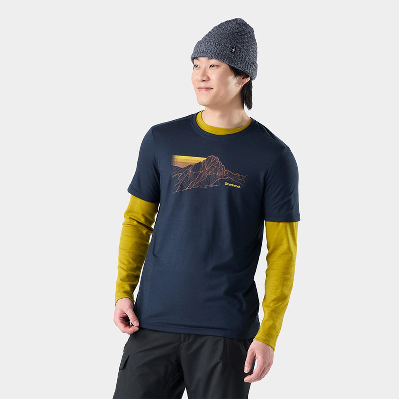 T-shirt graphique à manches courtes pour homme Alpine Trace de SmartWool