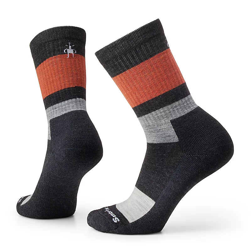 SmartWool Men's Everyday Blocked Stripe Crew Socks