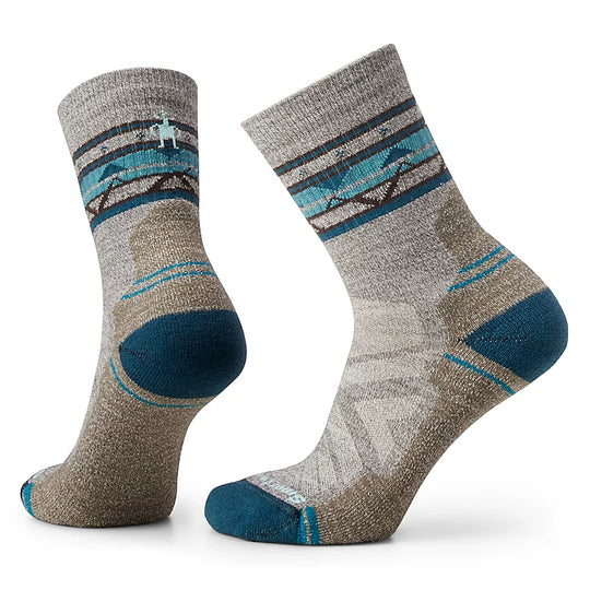 SmartWool Chaussettes Hike Light Cushion Zig Zag Graphic Mid Crew pour femmes 