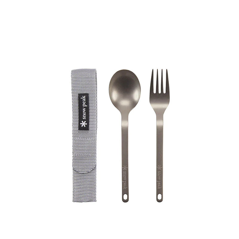 Snow Peak Titanium Fork & Spoon Set