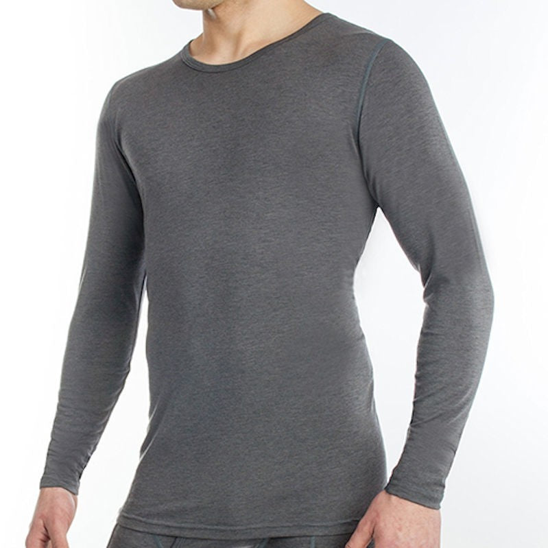 Stanfields 8393 BASE LAYER TOP CHARCOAL(215) SM