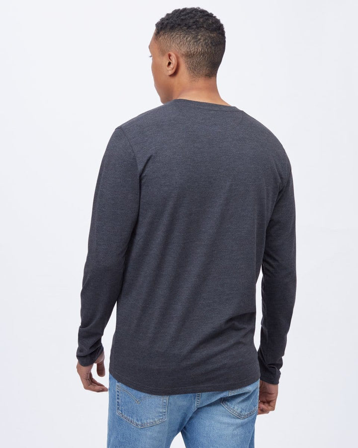 Men's TreeBlend Classic Longsleeve - Black Back View