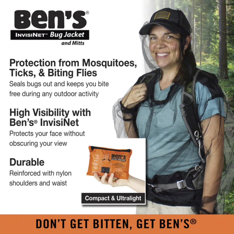 Veste et mitaines anti-insectes InvisiNet Ben's®