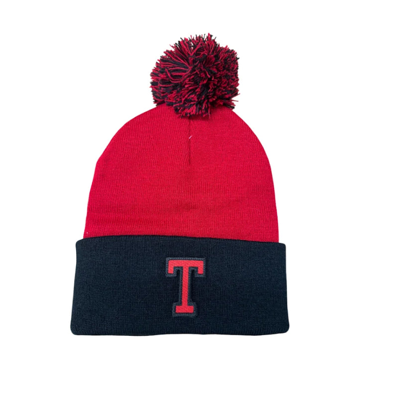Bearcats Pom Pom Cuffed Beanies