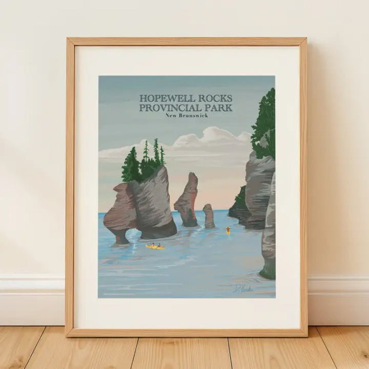 Bygone Art Project | Hopewell Rocks Park Prints | High Tide, Bay of Fundy, New Brunswick