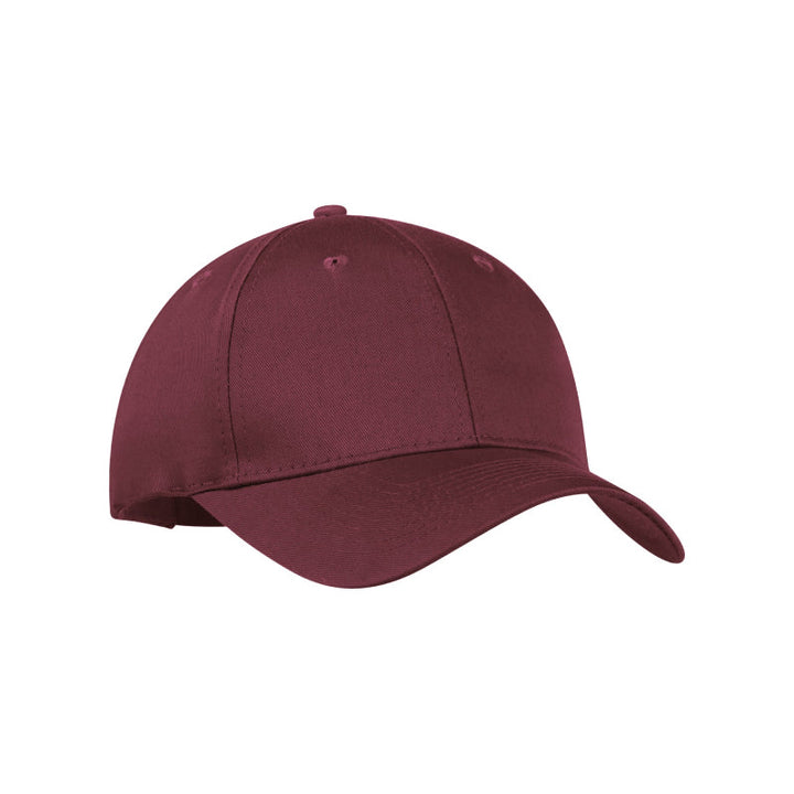 Black baseball cap on a white background