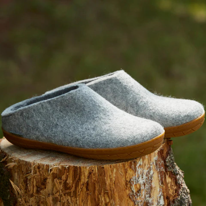 Glerups Slip-On - Honey Rubber - Grey
