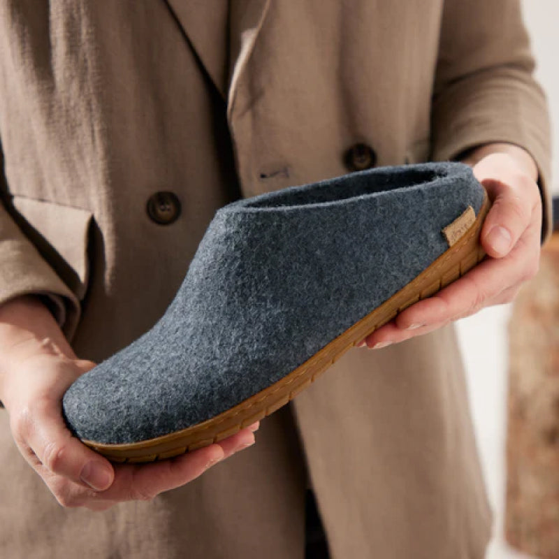 Glerups Slip-On - Honey Rubber - Denim