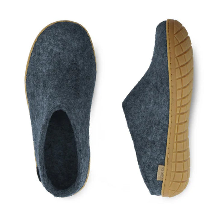 Glerups Slip-On - Honey Rubber - Denim