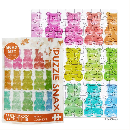 Werk Shoppe Gummy Bears 100 Piece Puzzle Snax