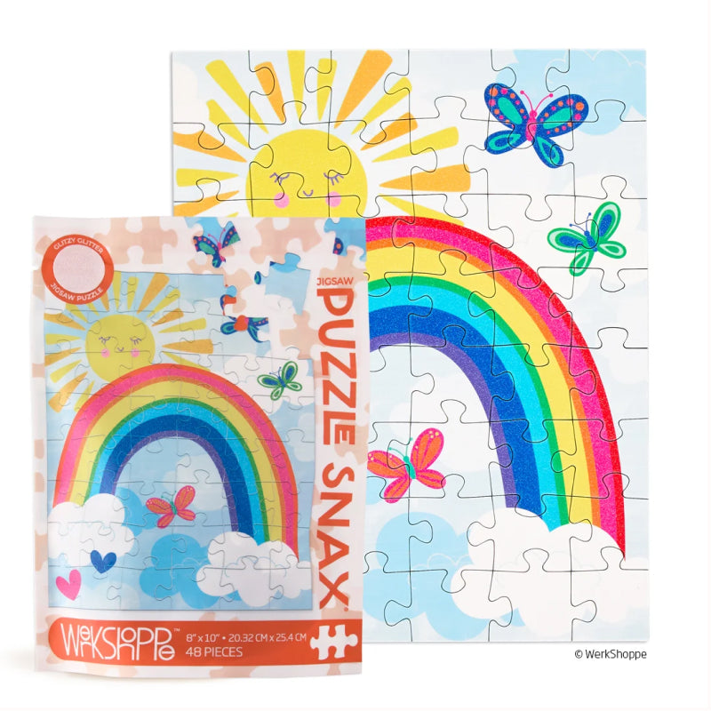 Werk Shoppe Sunny Rainbow 48 Piece Puzzle Snax