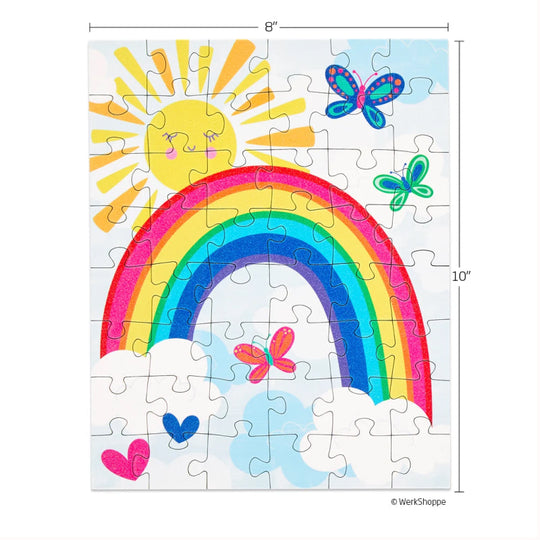 Werk Shoppe Sunny Rainbow 48 Piece Puzzle Snax
