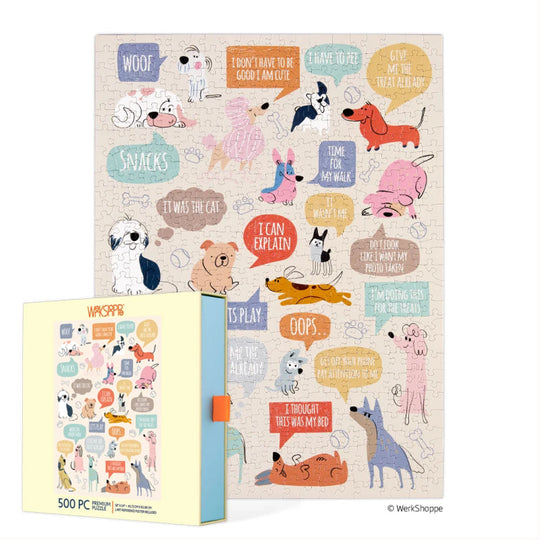 Werk Shoppe If Dogs Could Talk 500 Piece Puzzle