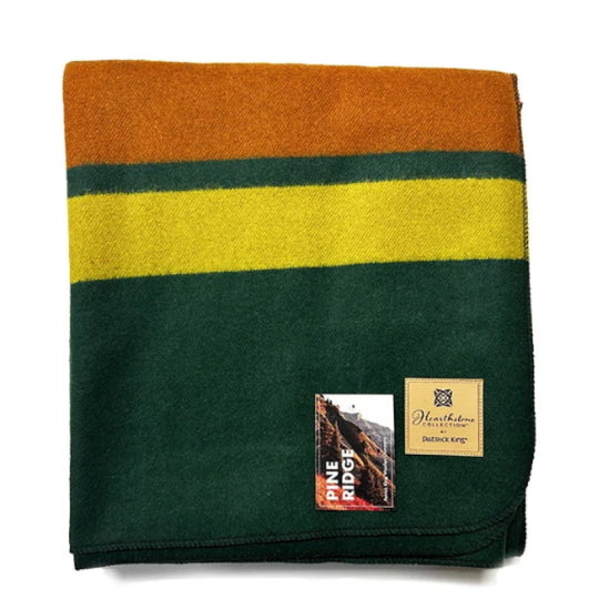 Patrick King Woollen Company - Pineridge Striped Heavy Wool Blanket