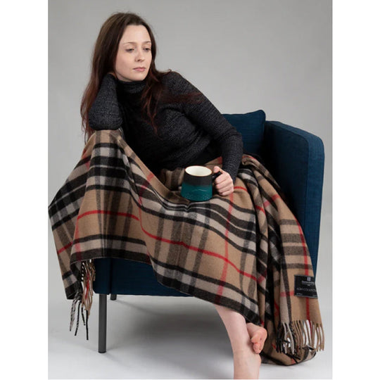 Patrick King Woollen Company - Thompson Camel Merino Wool Knee Blanket