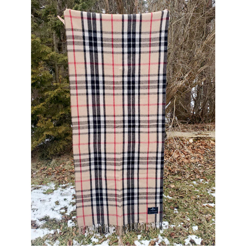 Patrick King Woollen Company - Thompson Camel Merino Wool Knee Blanket
