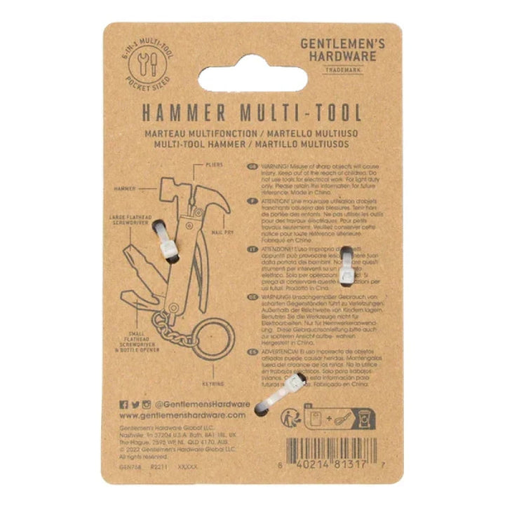 Gentlemen's Hardware Mini Hammer Multi-tool