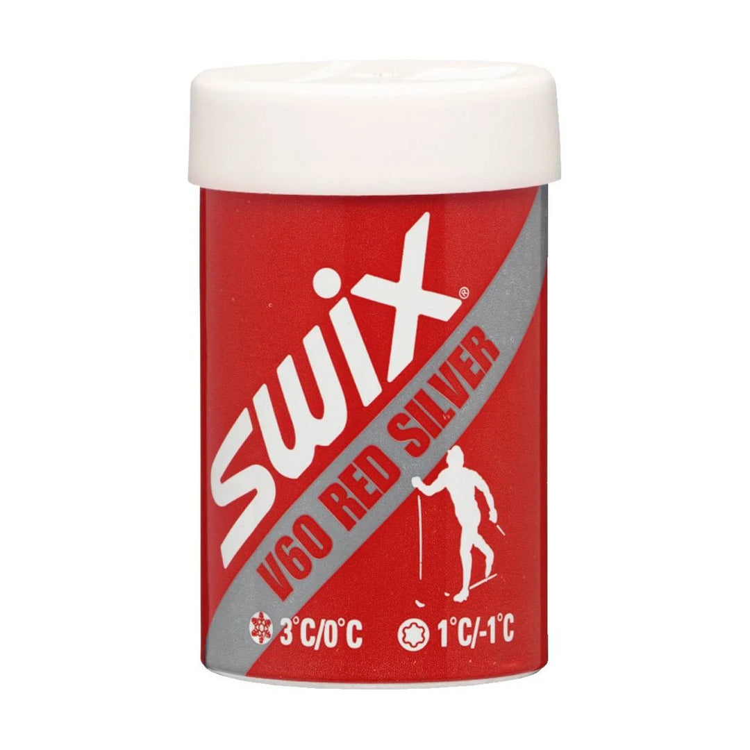 Swix V60 Red-Silver Hard Kick Wax - 43g