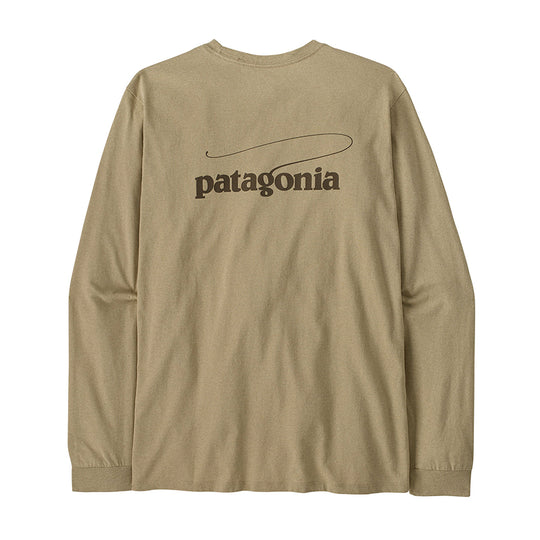 T-shirt à manches longues Patagonia pour homme avec logo Casting Responsibili
