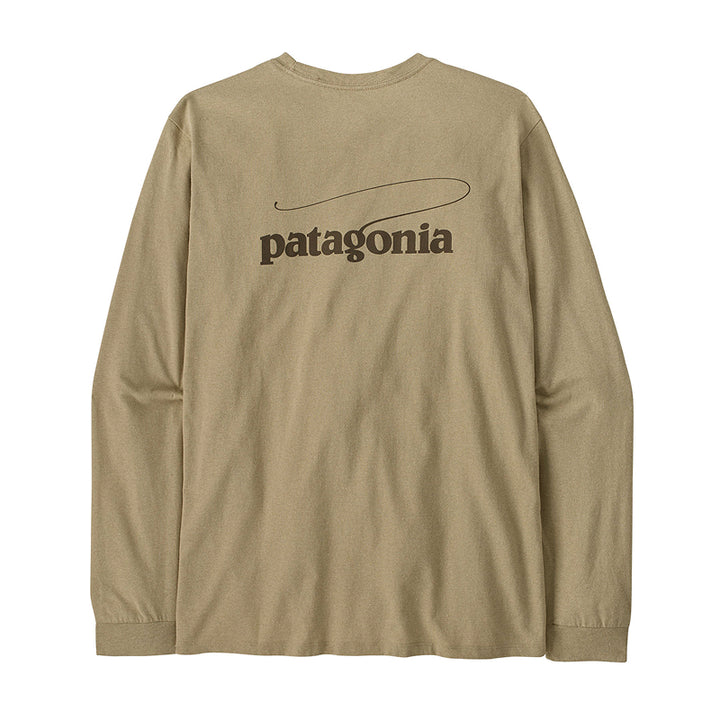 Patagonia Men's Long Sleeve Casting Logo Responsibili-Tee