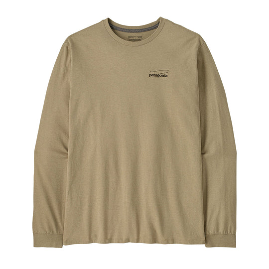 T-shirt à manches longues Patagonia pour homme avec logo Casting Responsibili
