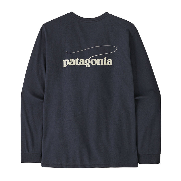 Patagonia Men's Long Sleeve Casting Logo Responsibili-Tee