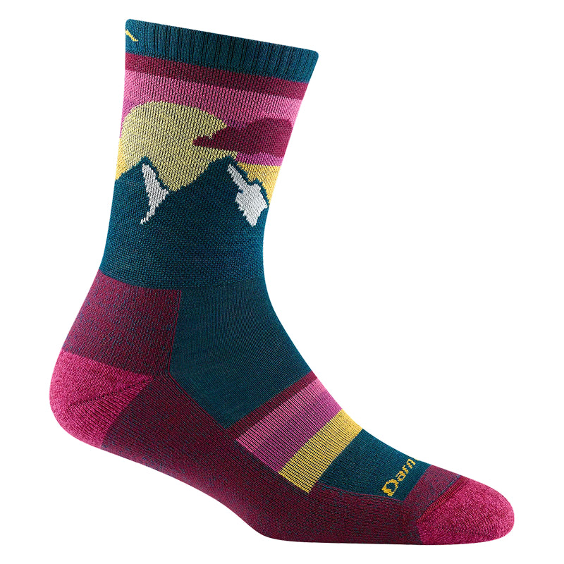 Darn Tough Women's Sunset Ledge Micro Crew Lightweight Hiking Socks