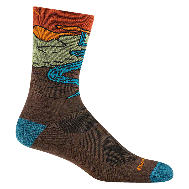 Darn Tough Men's Chasing Waterfalls Micro Crew Lightweight Hiking Sock