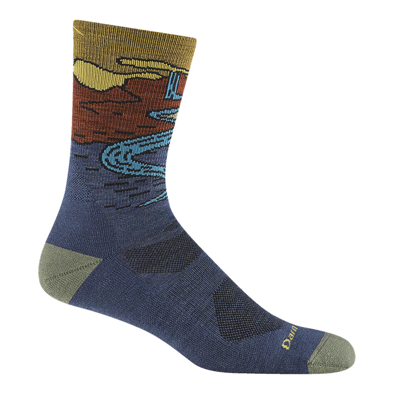 Darn Tough Men's Chasing Waterfalls Micro Crew Lightweight Hiking Sock