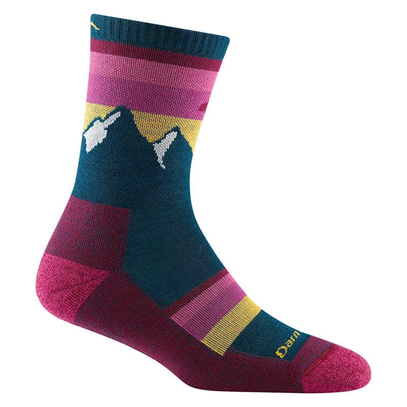 Darn Tough Women's Sunset Ledge Micro Crew Lightweight Hiking Socks