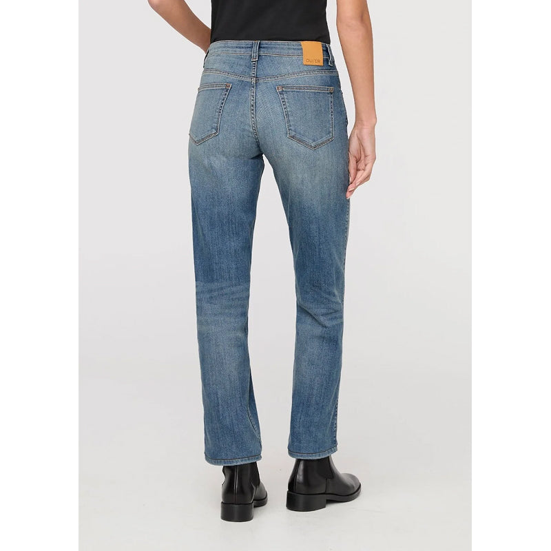DUER Performance Denim Mid Rise Straight - Blue Ash