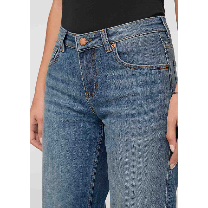 DUER Performance Denim Mid Rise Straight - Blue Ash