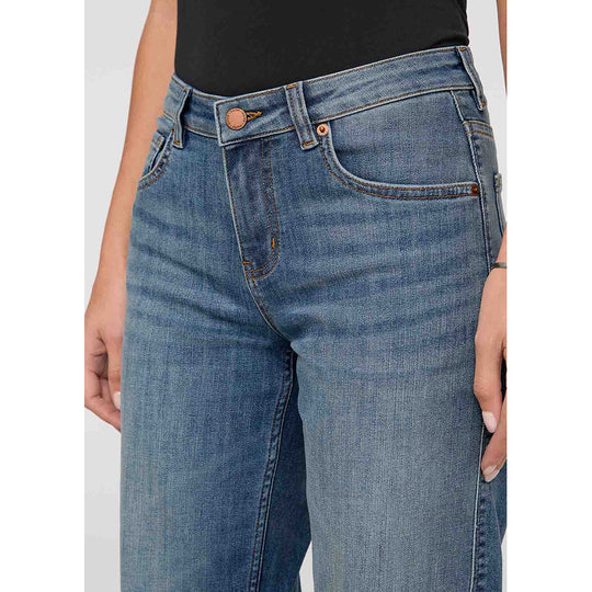 DUER Performance Denim Mid Rise Straight - Blue Ash