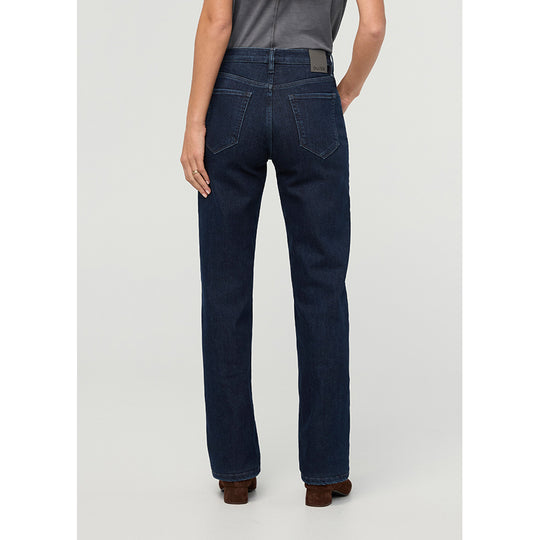 DUER Tech Fleece Denim High Rise Straight - Galaxy Rinse