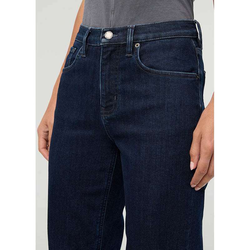 DUER Tech Fleece Denim High Rise Straight - Galaxy Rinse