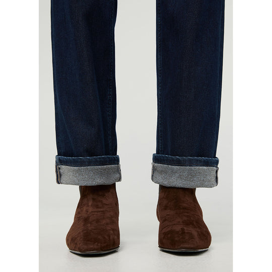 DUER Tech Fleece Denim High Rise Straight - Galaxy Rinse