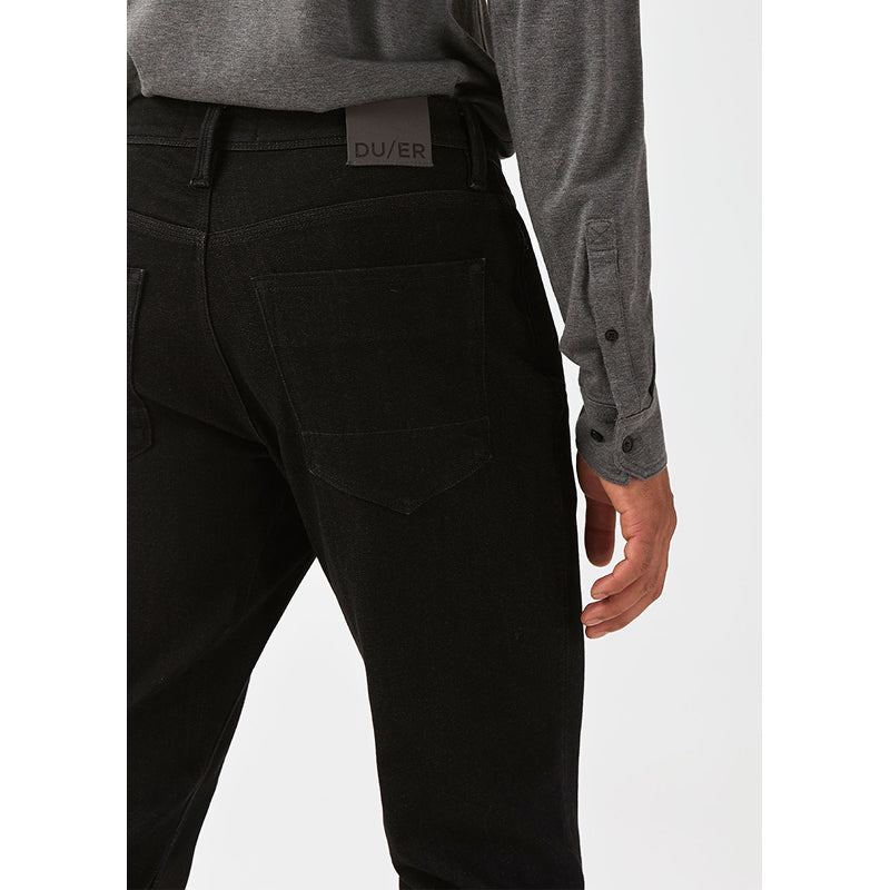 DUER Tech Fleece Denim Straight - Black