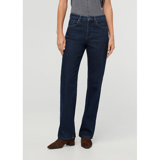 DUER Tech Fleece Denim High Rise Straight - Galaxy Rinse