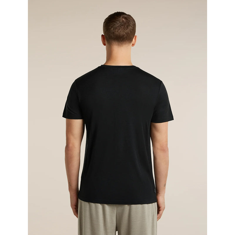 T-shirt Homme Mérinos 150 Tech Lite Manches Courtes Icebreaker Rayures Rangées