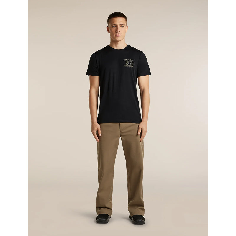 T-shirt à manches courtes Icebreaker Merino 150 Tech Lite pour homme Forest Footsteps