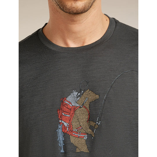 Ice Breaker Tee shirt Homme Mérinos 150 Tech Lite Manches Courtes Bear Catch