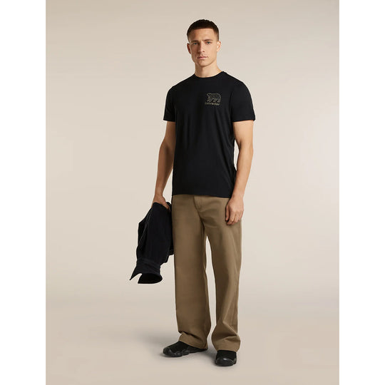 T-shirt à manches courtes Icebreaker Merino 150 Tech Lite pour homme Forest Footsteps