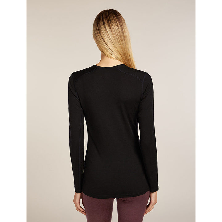 Icebreaker Women's Merino 200 Oasis Long Sleeve Crew Thermal Top Rainer Ridge